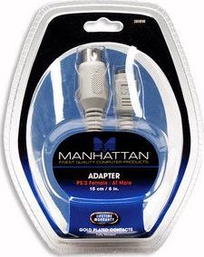 Manhattan PS/2 - 5-pin, 0.05m, Szary (380898) 2