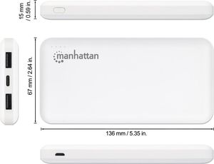 Powerbank Manhattan 10000mAh Biały 8