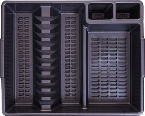 Pepco Wklad do szuflady 5 komór biały 3