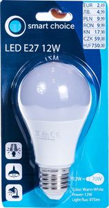 Pepco Żarówka LED E27 12W kula (ciepły biały) 1
