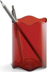 Durable Pojemnik na długopisy czerwono przeźroczysty Trend Durable 1