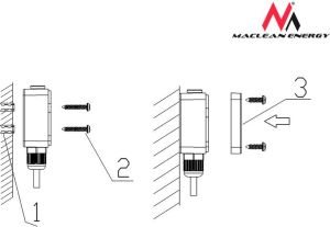 Maclean Czujnik zmierzchowy zewnętrzny sonda 2300W (MCE35) 3