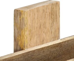 vidaXL VidaXL Ścienna półka na gazety, 30x11x72 cm, lite drewno mango 5