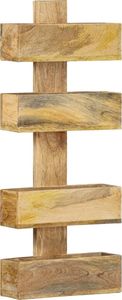 vidaXL VidaXL Ścienna półka na gazety, 30x11x72 cm, lite drewno mango 8