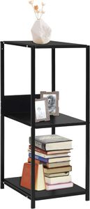 vidaXL Mała, prosta półka na książki, czarna, 33,5x39,6x79,7 cm 1