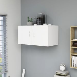 vidaXL VidaXL Szafka ścienna, biała, 80x39x40 cm, płyta wiórowa 1