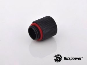 BitsPower Złączka G1/4 Cala, 15mm Carbon, Czarna (BP-CBWP-C60) 1