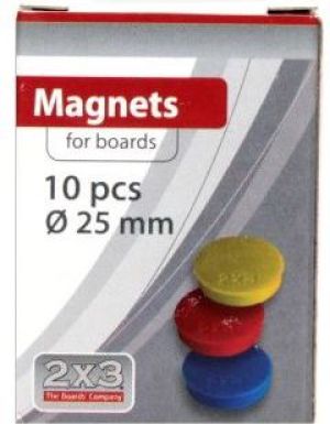 2x3 Magnesy do tablic 25 mm, 10 szt. (AM120) 1