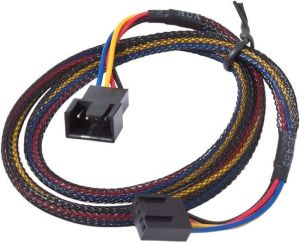 Aqua Computer 4-pin - 4-pin, 0.5m, Czarny (53163) 2