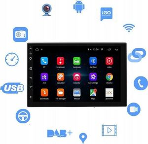 Radio samochodowe Aludra Radio samochodowe 2DIN GPS 1/16GB WiFi Android 8.1 3