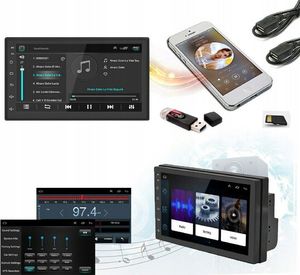 Radio samochodowe Aludra Radio samochodowe 2DIN GPS 1/16GB WiFi Android 8.1 5