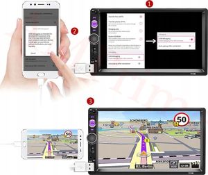 Radio samochodowe Aludra Radio samochodowe 2DIN MP5 MP3 bluetooth USB pilot 5