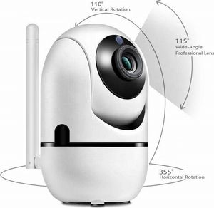 Niania Aludra Niania elektroniczna smart kamera obrotowa WIFI 2Mpix CCtv aplikacja zdalne sterowanie 4