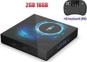 Odtwarzacz multimedialny Aludra T95 + klawiatura bluetooth i8 6