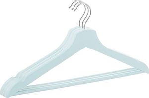 Springos Wieszaki na ubrania drewniane zestaw 3 szt. niebieskie UNIWERSALNY 2