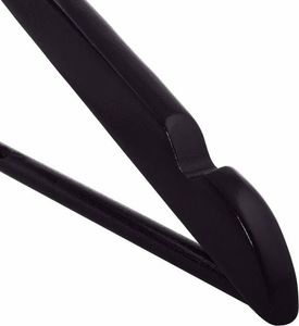 Springos Wieszaki na ubrania drewniane zestaw 3 szt. czarne UNIWERSALNY 4