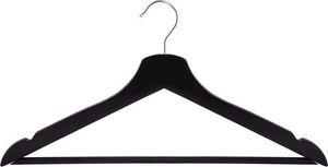 Springos Wieszaki na ubrania drewniane zestaw 3 szt. czarne UNIWERSALNY 8