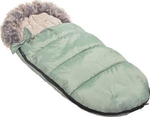 Springos Śpiworek do wózka 4w1, śpiwór z futerkiem do sanek, gondoli 90 cm zielony UNIWERSALNY 12
