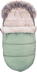 Springos Śpiworek do wózka 4w1, śpiwór z futerkiem do sanek, gondoli 90 cm zielony UNIWERSALNY 4