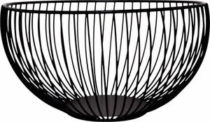 Springos Kosz na owoce, koszyk metalowy 19x11 cm czarny UNIWERSALNY 2