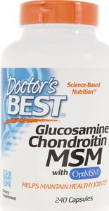DOCTORS BEST Doctor's Best Glukozamina Chondroityna MSM - 240 kapsułek 1