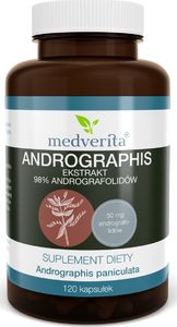 MEDVERITA Medverita Andrographis ekstrakt 98% andrografolidów - 120 kapsułek 1