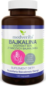MEDVERITA Medverita Bajkalina 85% ekstrakt z tarczycy bajkalskiej - 120 kapsułek 1