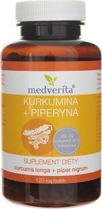 MEDVERITA Medverita Kurkumina + Piperyna - 120 kapsułek 1