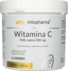 Mito Pharma Dr. Enzmann Witamina C MSE matrix 500 mg - 180 tabletek 1