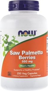 NOW Foods Now Foods Saw Palmetto Berries (Palma Sabałowa) 550 mg - 250 kapsułek 1
