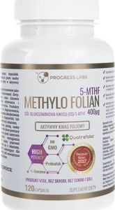 Progress Labs Progress Labs Kwas foliowy Methylo Folian 400 g - 120 kapsułek 1