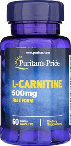 Puritans Pride Puritan's Pride L-Karnityna 500 mg - 60 tabletek 1