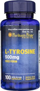 Puritans Pride Puritan's Pride L-Tyrozyna 500 mg - 100 kapsułek 1