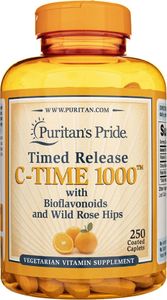 Puritans Pride Puritan's Pride Witamina C - 1000 mg Powolne Uwalnianie - 250 tabletek 1