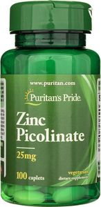 Puritans Pride Puritan's Pride Cynk Pikolinian - 100 tabletek 1