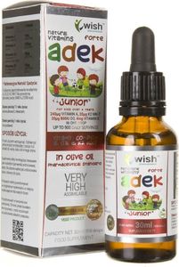 Wish Pharmaceutical Wish ADEK Junior FORTE dla dzieci - 30 ml 1