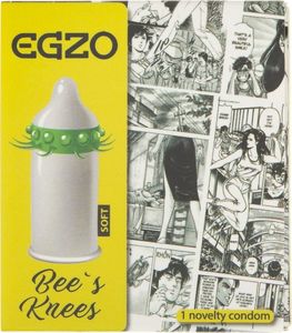 Egzo Egzo Bee's Knees Prezerwatywa z wypustkami Soft - 1 sztuka 1