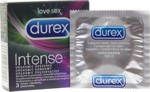 Durex  Durex prezerwatywy Intense - 3 sztuki 1