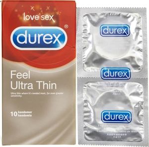 Durex  Durex prezerwatywy Feel Ultra Thin - 10 sztuk 1