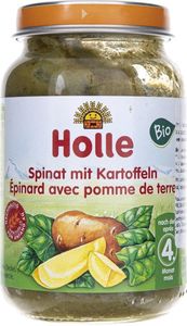 Holle Holle Szpinak z ziemniakami Bio po 4 miesiącu - 190 g 1