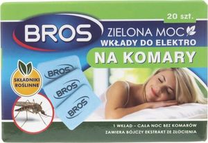 Bros Bros Zielona Moc Wkłady do elektro na komary - 20 sztuk 1