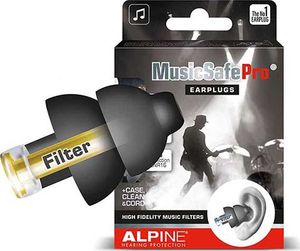 Alpine Zatyczki do uszu dla muzyków czarne MusicSafe PRO 1