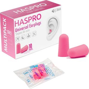 HASPRO Haspro Multi10 Stopery do uszu Różowe - 10 par 1