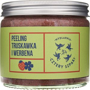 Mydlarnia Cztery Szpaki Peeling Truskawka i Werbena 250 ml 1