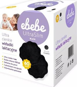 Ebebe Ebebe Wkładki laktacyjne Ultra slim Czarne - 60 sztuk 1