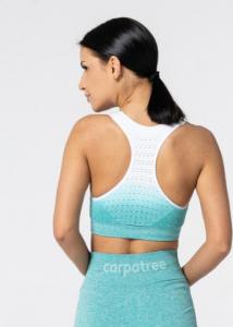 Carpatree Biustonosz Phase Seamless Bra Turquoise & White Ombre r. S 3