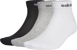 Adidas Skarpety Hc Ankle 3PP białe, szare, czarne GE6132 : Rozmiar - 40-42 1