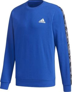 Adidas Bluza męska adidas Essentials Tape Sweatshirt niebieska GD5449 : Rozmiar - L 1