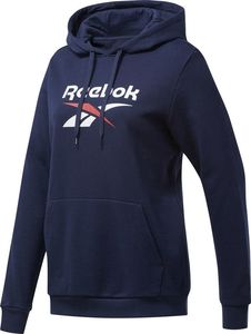 Reebok Bluza damska Reebok Big Logo Hoodie Ft granatowa FT8188 : Rozmiar - XS 1