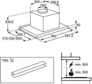 Okap Electrolux stal nierdzewna EFP60565OX 8